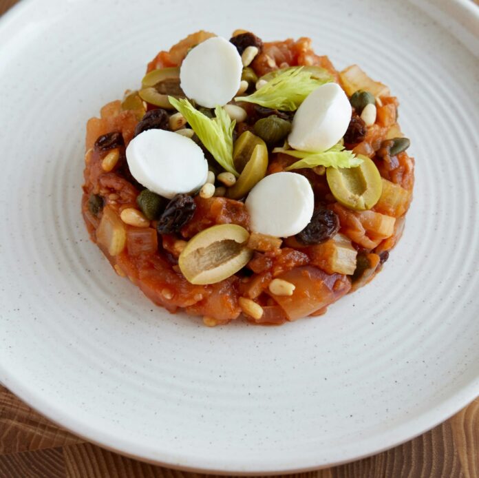Caponata on a plate